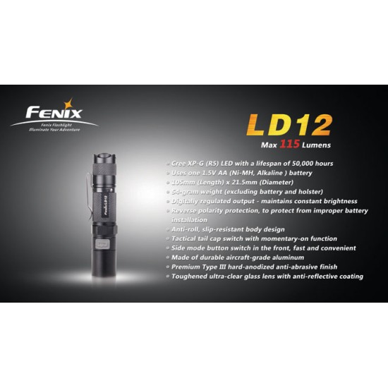 Fenix LD12 Flashlight (115 Lumens) Buy Fenix LD12 R5 in India